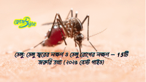 ডেঙ্গু: ডেঙ্গু জ্বরের লক্ষণ ও ডেঙ্গু রোগের লক্ষণ – 15টি জরুরি তথ্য (২০২৫ বেস্ট গাইড)