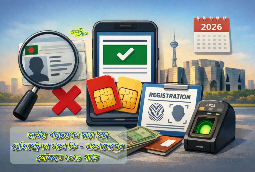 জাতীয় পরিচয়পত্র ছাড়া সিম রেজিস্ট্রেশন সম্ভব কি - বাংলাদেশের প্রেক্ষিতে ২০২৬ গাইড