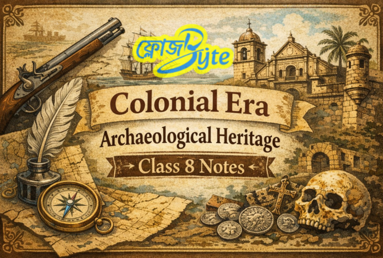 উপনিবেশিক যুগের প্রত্নতাত্ত্বিক ঐতিহ্য সহজ নোট ব্যাখ্যা ও PDF