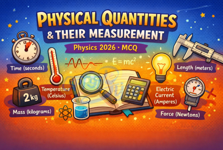 পদার্থবিজ্ঞান ভৌত রাশি এবং তাদের পরিমাপ সহজ নোট PDF ও ব্যাখ্যা