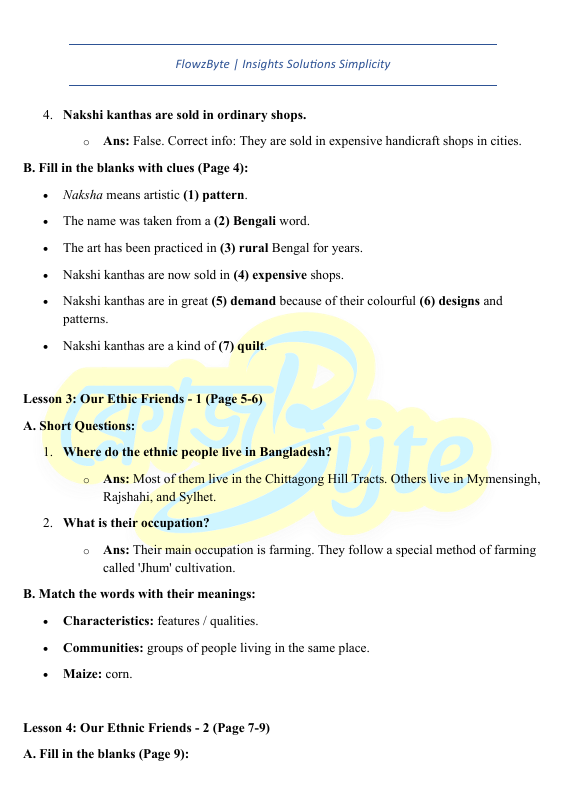 8th Grade English Chapter 1 Easy Notes Quiz and PDF 2026