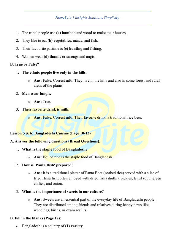 class 8 English Chapter 1 Easy Notes Quiz and PDF 2026