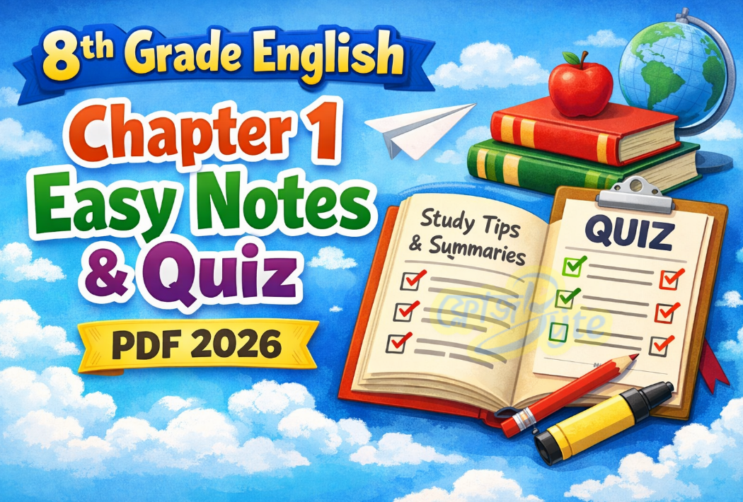 অষ্টম শ্রেণী ইংরেজি প্রথম অধ্যায় সহজ নোট কুইজ ও PDF ২০২৬