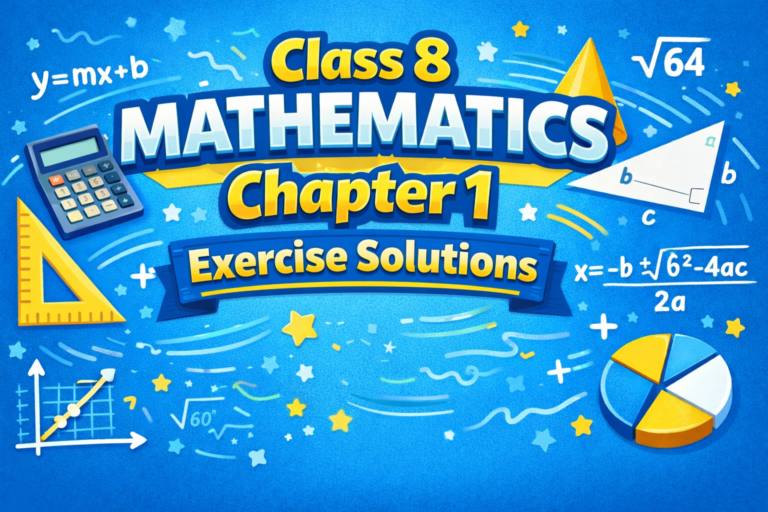 অষ্টম শ্রেণী গণিত প্রথম অধ্যায় সমাধান (২০২৬)